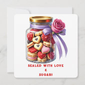 Remerciements Pot à biscuits - Carte de la Saint-Valentin (Devant)