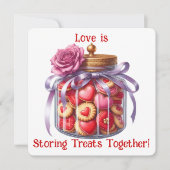 Remerciements Pot à biscuits - Carte de la Saint-Valentin (Devant)