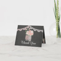 Pot Mason Chic & Carte de Remerciement Tableau Noi