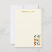 Remerciements Pot Plante en bois carte de note d'illustration (Devant)