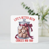 Remerciements Pots à biscuits - Carte de la Saint-Valentin (Debout devant)