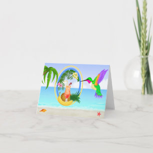 Remerciements Pour J - carte vierge de paradis de la plage #3