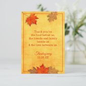 Remerciements Pour Les Cartes D'Action De Grâce Or (Debout devant)
