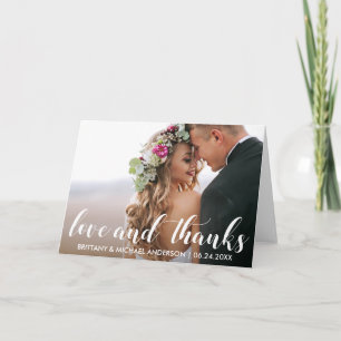 Remerciements pour mariage   Aimer et Merci photo 