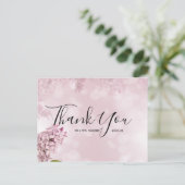 Remerciements pour mariage | Carte postale Script  (Debout devant)