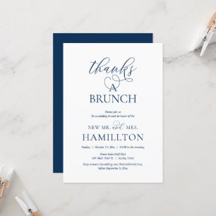 Remerciements pour un Brunch, Invitation de fête a