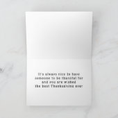 REMERCIEMENTS POUR *VOUS* SUR LA CARTE DE THANKSGI (Intérieur)