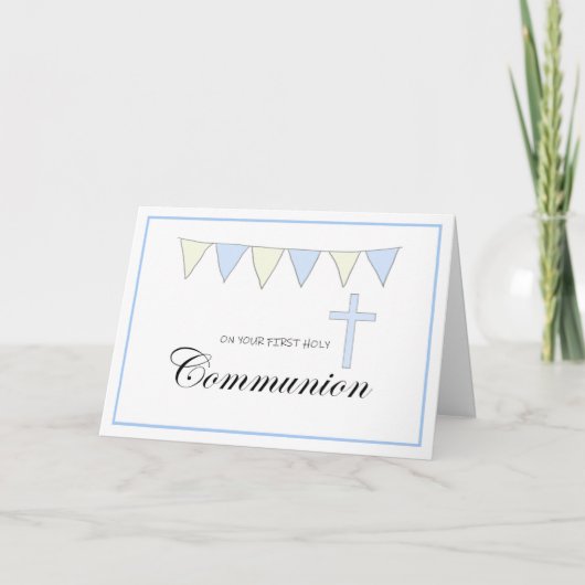 Remerciements Première carte de communion (Devant)
