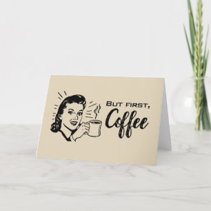 Remerciements Première carte de Retro Coffee