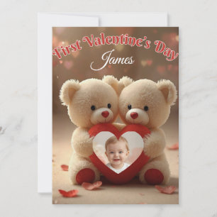 Remerciements Première carte de Saint-Valentin pour bébés et fam