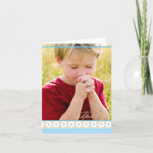 Remerciements Première communion, baptême   Carte de remerciemen