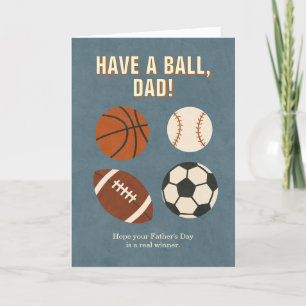 Remerciements Prends un bal, papa ! Carte de Fête des pères à th