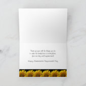 Remerciements Professionnels de l'administration Carte de remerc (Intérieur)