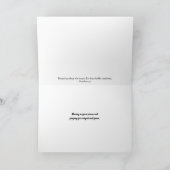 Remerciements Purple Freesia Tear Drop Scripture Carte de Sympat (Intérieur)