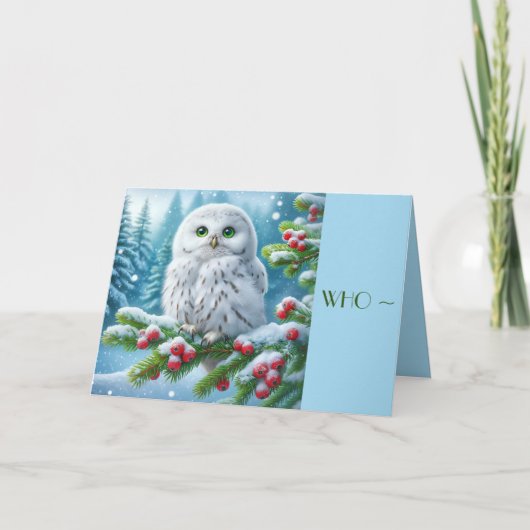 REMERCIEMENTS QUI ? CARTE DE NOËL POUR TOUS (Devant)