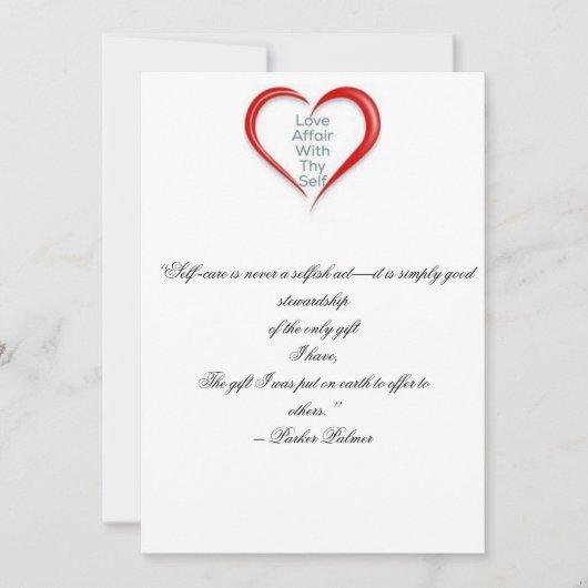 Remerciements Rappel de carte d'individu d'amour (Devant)