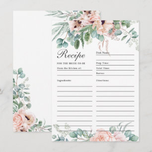 Remerciements Recette Florale Rose De Poppy Blush Pour La Carte 
