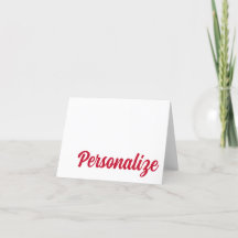 RED, BLUE Dallas, TX Carte de note personnalisée