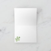 Remerciements Rocher de tortue (bleu clair) Carte de remerciemen (Intérieur)