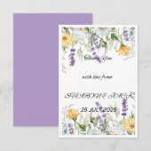 REMERCIEMENTS ROMANCE DE JARDIN RUSTIQUE CARTE RSP (Devant / Derrière)