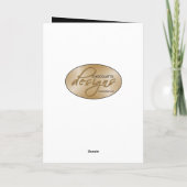 Remerciements RomanceArt d'or DecoThank vous carte de note (Dos)