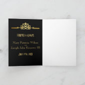 Remerciements RomanceArt d'or DecoThank vous carte de note (Intérieur)