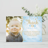 Remerciements Scintillement bleu de scintillement peu de carte (Debout devant)