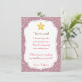 Remerciements Scintillement de scintillement peu de carte de (Debout devant)