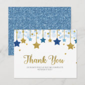 Remerciements Scintillement de Twnikle peu de carte de (Devant / Derrière)