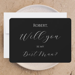 Remerciements Script de carte pour être mon témoin