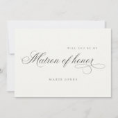 Remerciements Script simple Serez-vous ma carte de carte d'honne (Devant)