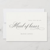 Remerciements Script simple Serez-vous ma carte de servante d'ho (Devant)