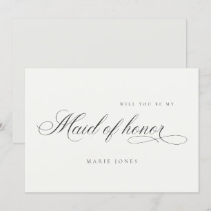 Remerciements Script simple Serez-vous ma carte de servante d'ho