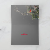 Remerciements Silence Wonders Carte de Noël Blue Jay (Intérieur)