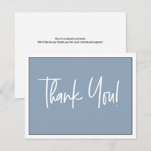 Remerciements Simple Carte de Remerciement Sociale avec Logo Ble