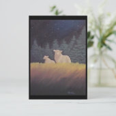 Remerciements Sous le ciel de minuit - Carte BLANK (Debout devant)