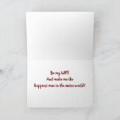 REMERCIEMENTS ***SOYEZ MA FEMME*** CARTE DE PROPOSITION (Intérieur)