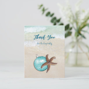 Remerciements Starfish Christmas Hospitality Carte de remercieme