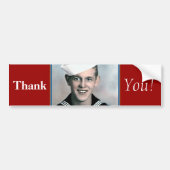 Remerciements! - Sticker pare-chocs vétéran (Devant)
