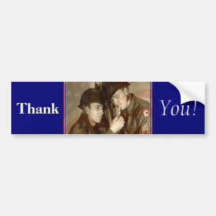 Remerciements! - Sticker pare-chocs vétéran