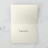 Remerciements Style impressionnisme Fleurs Carte de remerciement (Intérieur)