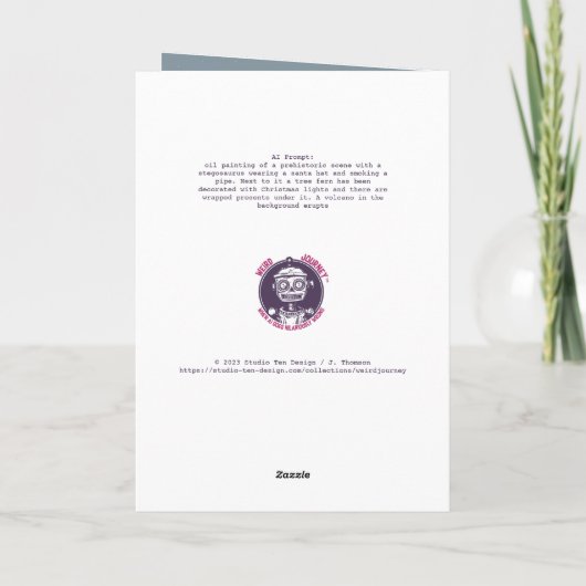 Remerciements Terrible carte de Noël Lizard (Dos)