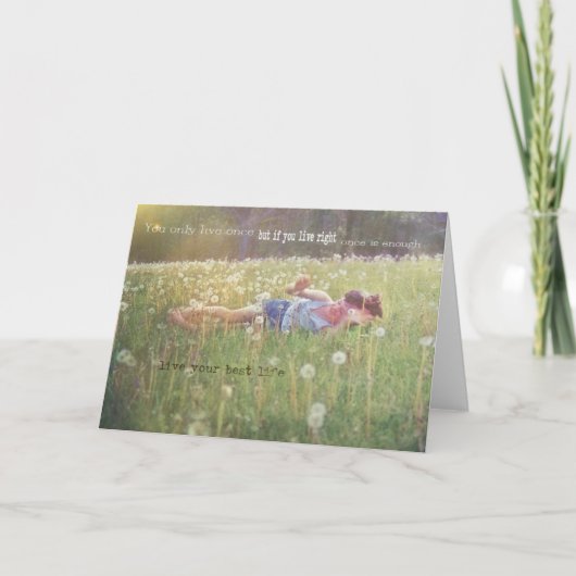 REMERCIEMENTS TOUMBLE DANS LA CARTE DE RÉCEPTION GRASS (Devant)