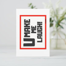 TU ME FAIS RIRE / CARTE DE RECONNAISSANCE