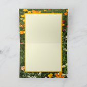 Remerciements Tulières de carte de fleurs de printemps jaune pâq (Intérieur)