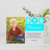 Remerciements Turquoise faite sur commande de carte photo de (Debout devant)