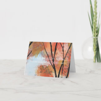 Remerciements Un Carte pour notes de scène pour tout le monde