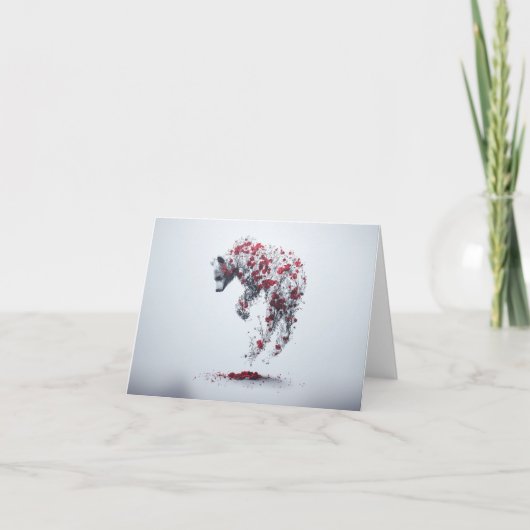 Remerciements Un pétale à la carte de temps (Devant)