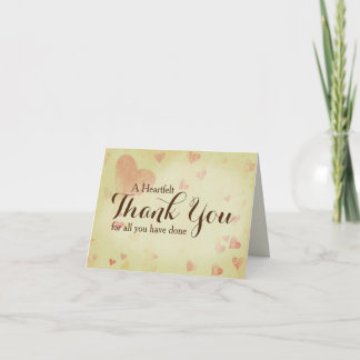 Remerciements Une carte de note sincère de Merci,