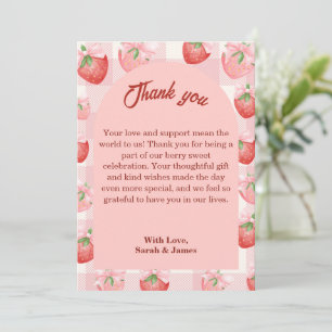 Remerciements Une Carte de Remerciement de Baby Shower 'A Berry
